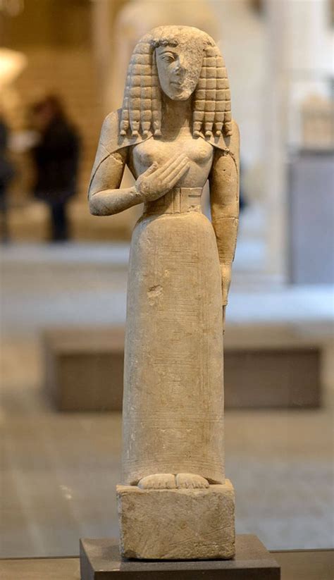 the lady of auxerre|The Lady of Auxerre: A Daedalic Statue from Archaic。